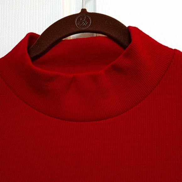 Nina Leonard Tops - Nina Leonard mock turtleneck ribbed sweater